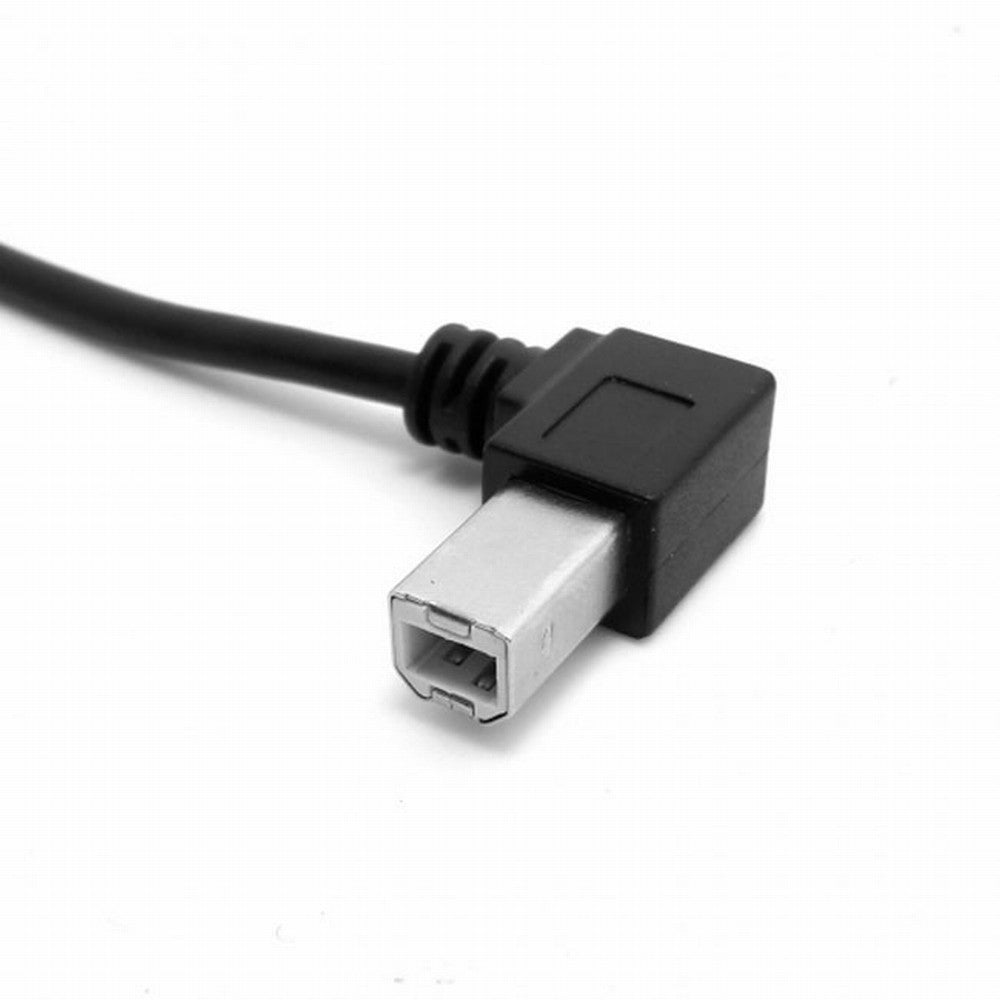 Chenyang Left Angled USB 2.0 A Male to B Male Angled 90 Degree Printer Cable 50cm 100cm CC-U2-032-LE