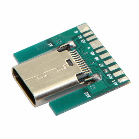 Chenyang DIY 24pin USB 3.1 Type C Female Socket Connector SMT type with PC Board UC-206