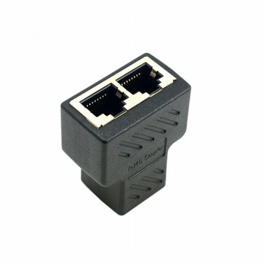 Chenyang STP UTP Cat6 RJ45 8P8C Plug To Dual RJ45 Splitter Network Ethernet Patch Cord Adapter UT-004