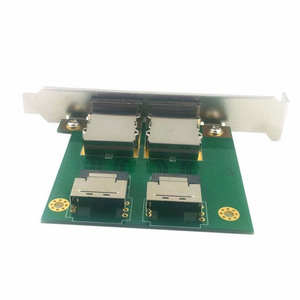 Chenyang Dual Ports Mini SAS SFF-8088 To SAS 36Pin SFF-8087 PCBA Female Adapter With PCI Bracket SF-035