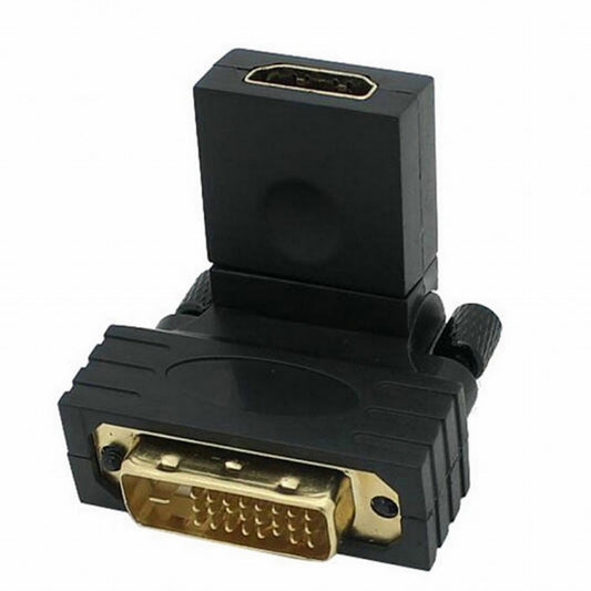 Chenyang DVI Male to HDMI Female 360 degree Rotating Swivel Adapter for HDTV Video Card 1080P HD-021