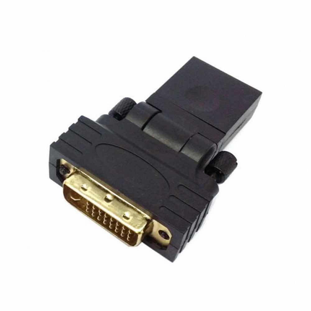 Chenyang DVI Male to HDMI Female 360 degree Rotating Swivel Adapter for HDTV Video Card 1080P HD-021