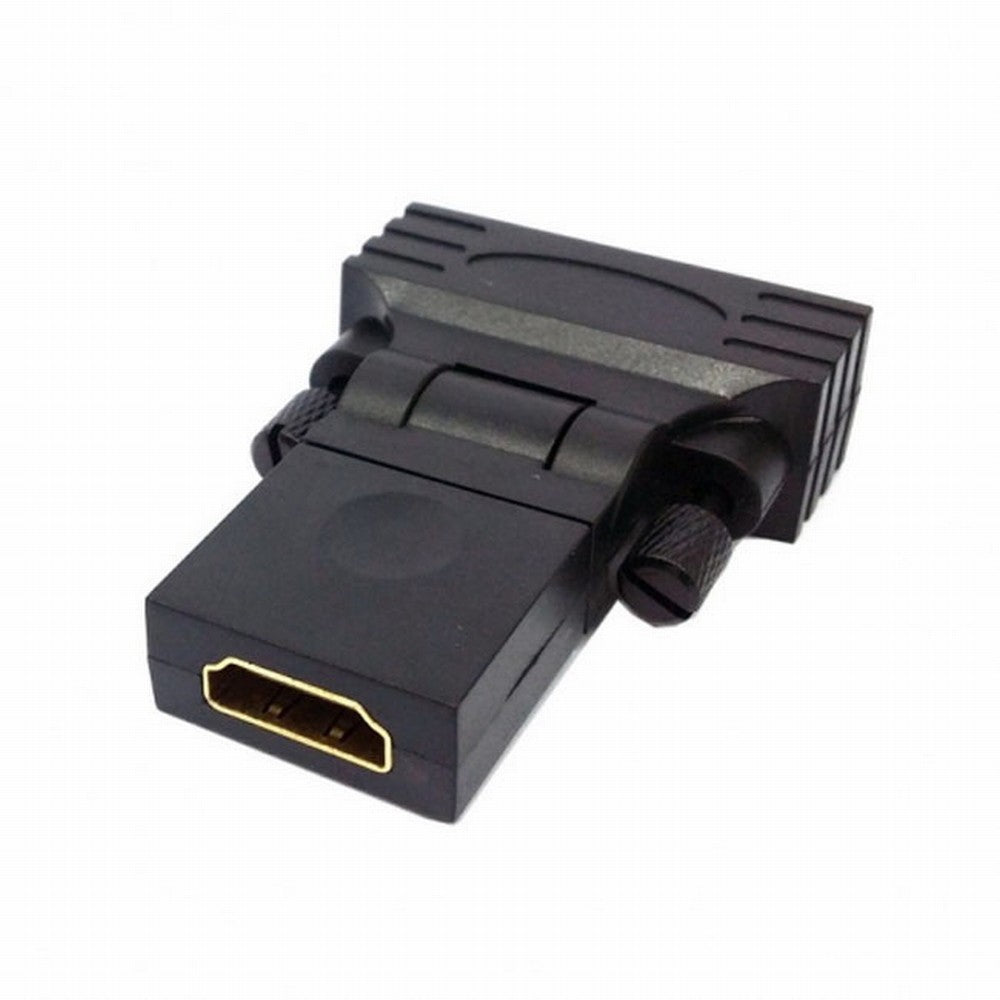 Chenyang DVI Male to HDMI Female 360 degree Rotating Swivel Adapter for HDTV Video Card 1080P HD-021