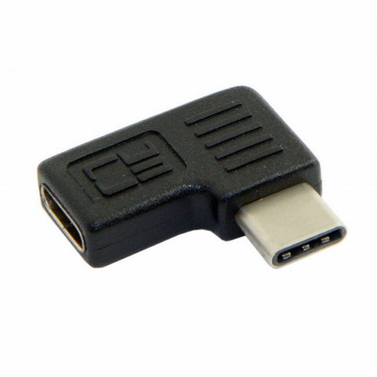 Chenyang 90 Degree Right Left Angled USB 3.1 Type-C Male to Female Extension Adapter for Laptop Tablet Mobile Phone UC-068-RI