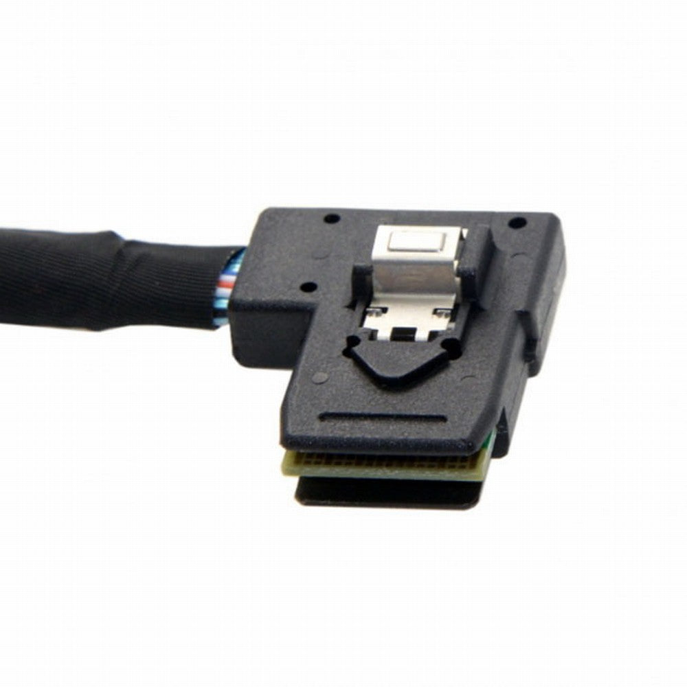 Chenyang Ultra Slim Flat Left Angled 90 Degree Mini SAS 36pin SFF-8087 to 8087 Data Raid Cable 80cm SF-082-LE