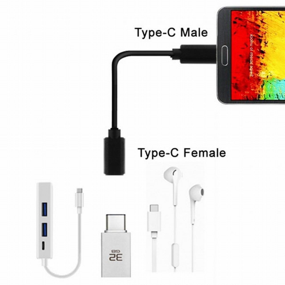 Chenyang USB-C USB 3.1 Type C Male to Female Extension Data Cable for Laptop Macbook Tablet Mobile Phone 2m UC-218-BK-2.0M