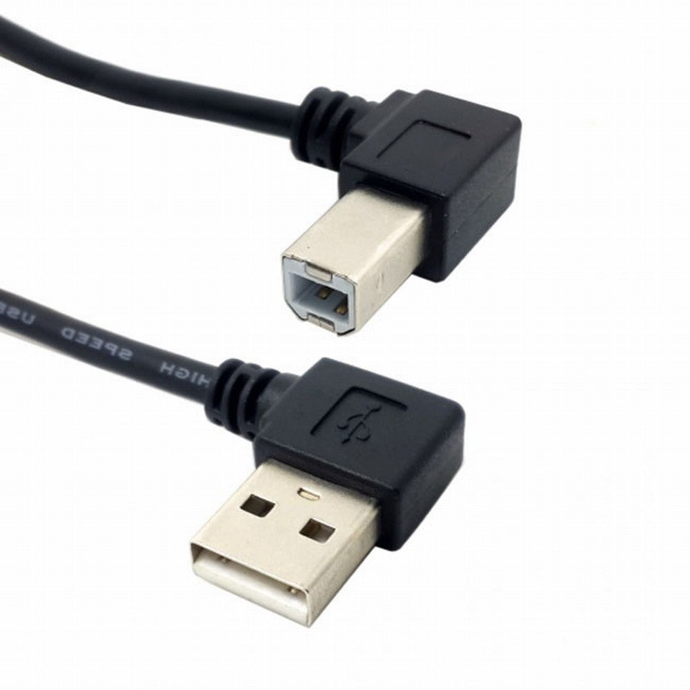 Chenyang Right Angled USB 2.0 A Male - B Male Printer Scanner 90 Degree Cable 50cm 100cm CC-U2-032-RI