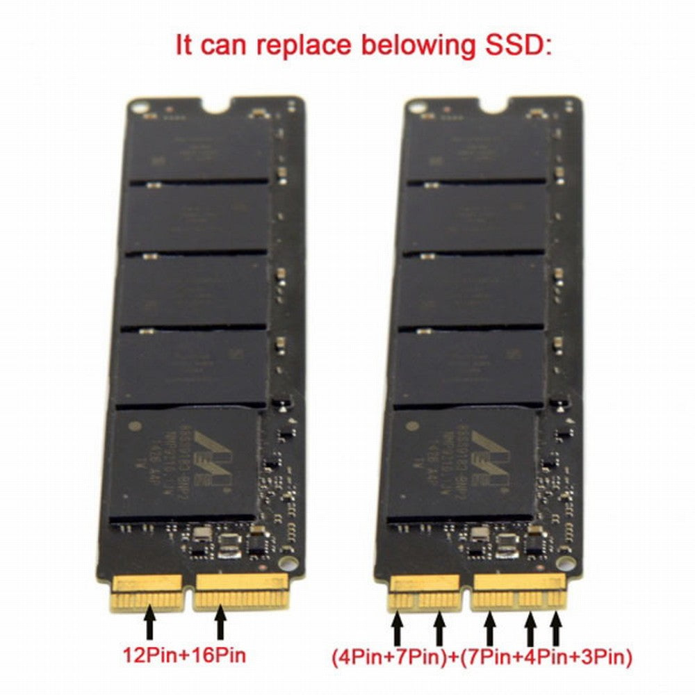 Chenyang 12+16pin 2014 2015 Macbook to M.2 NGFF M-Key AHCI SSD Convert Card for A1493 A1502 A1465 A1466 SA-113