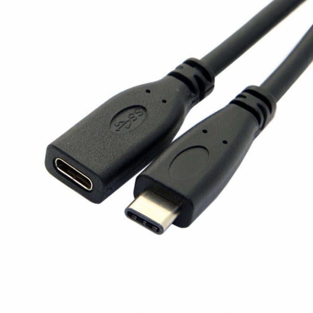 Chenyang USB-C USB 3.1 Type C Male to Female Extension Data Cable for Macbook Tablet Mobile Phone 20cm UC-218-BK-0.2M