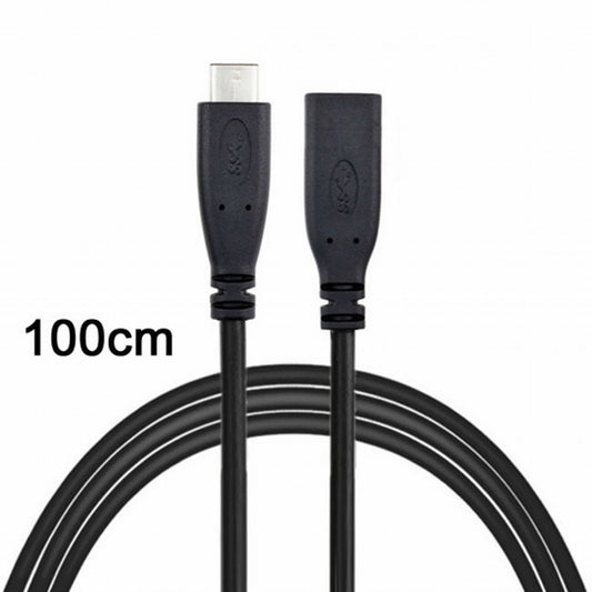 Chenyang USB-C USB 3.1 Type C Male to Female Extension Data Cable for Laptop Macbook Tablet Mobile Phone 1m UC-218-BK-1.0M