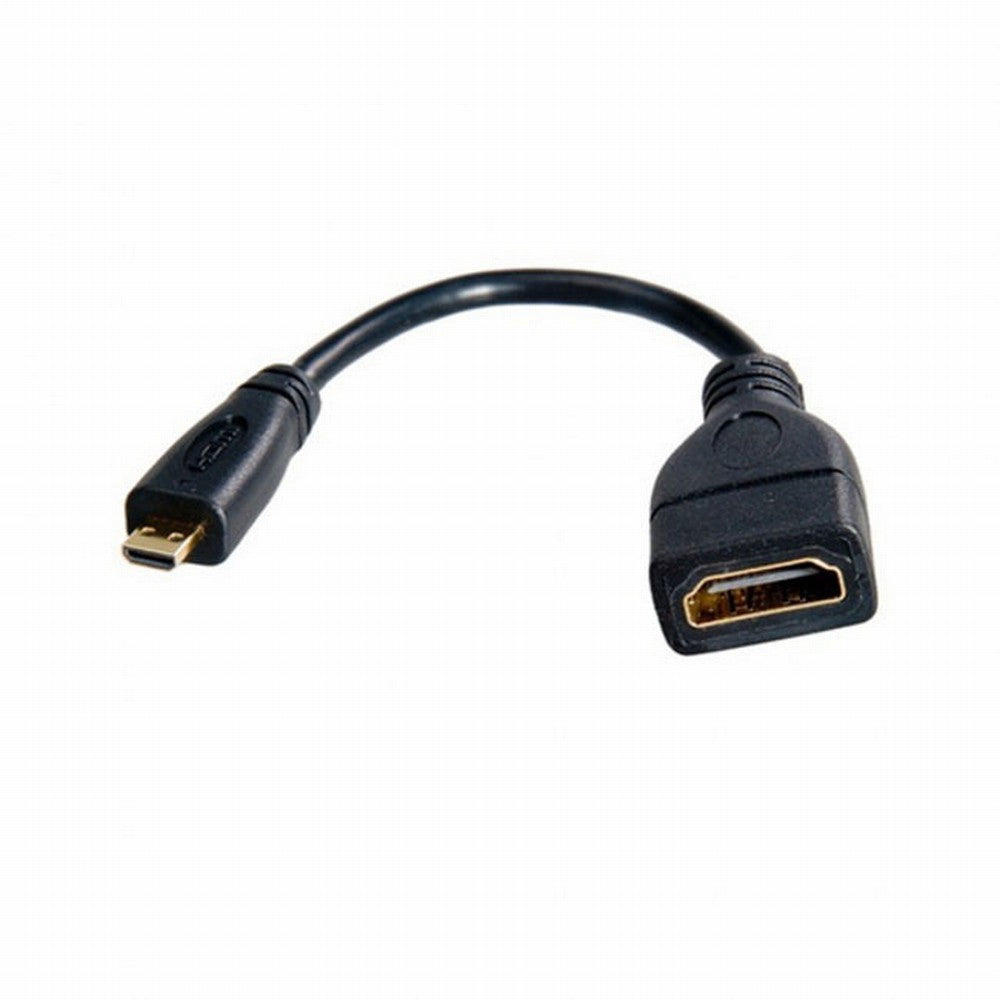 Chenyang Micro HDMI male to HDMI female Adapter short Cable 10cm for XOOM Droid X HD-058