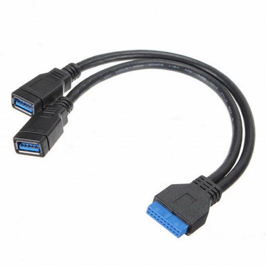 Chenyang 2 ports USB 3.0 Female to Motherboard 20pin Header cable for front panel 20cm U3-042