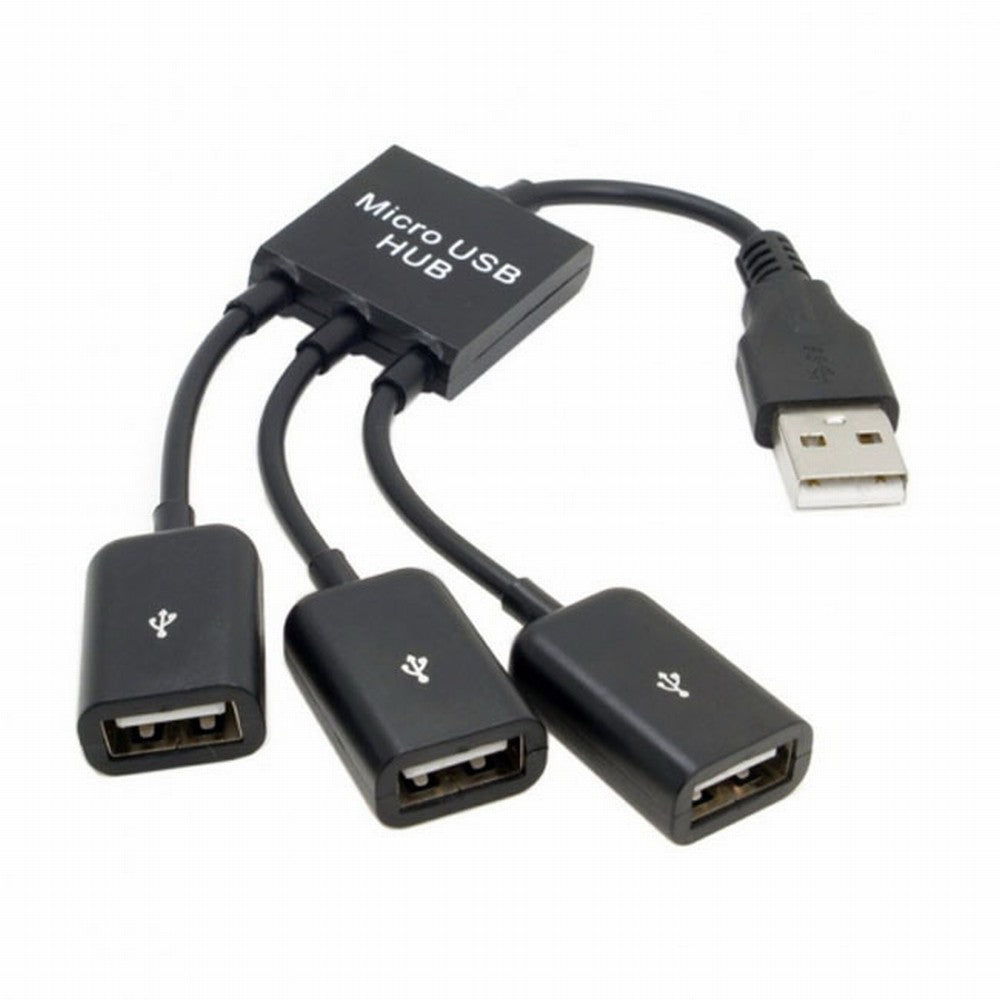 Chenyang USB 2.0 to 3 Ports Hub Cable Bus Power 1 to 3 for Laptop Notebook PC Mouse Disk Printer U2-054