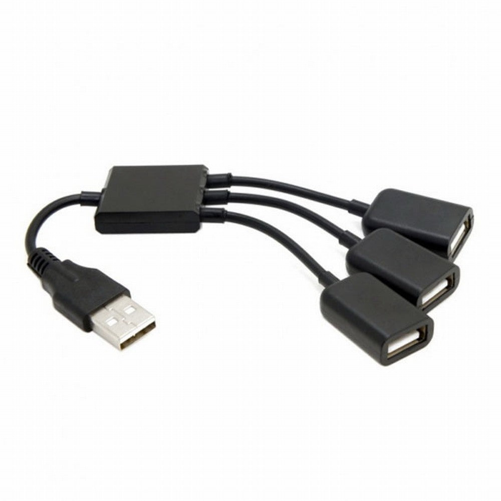 Chenyang USB 2.0 to 3 Ports Hub Cable Bus Power 1 to 3 for Laptop Notebook PC Mouse Disk Printer U2-054