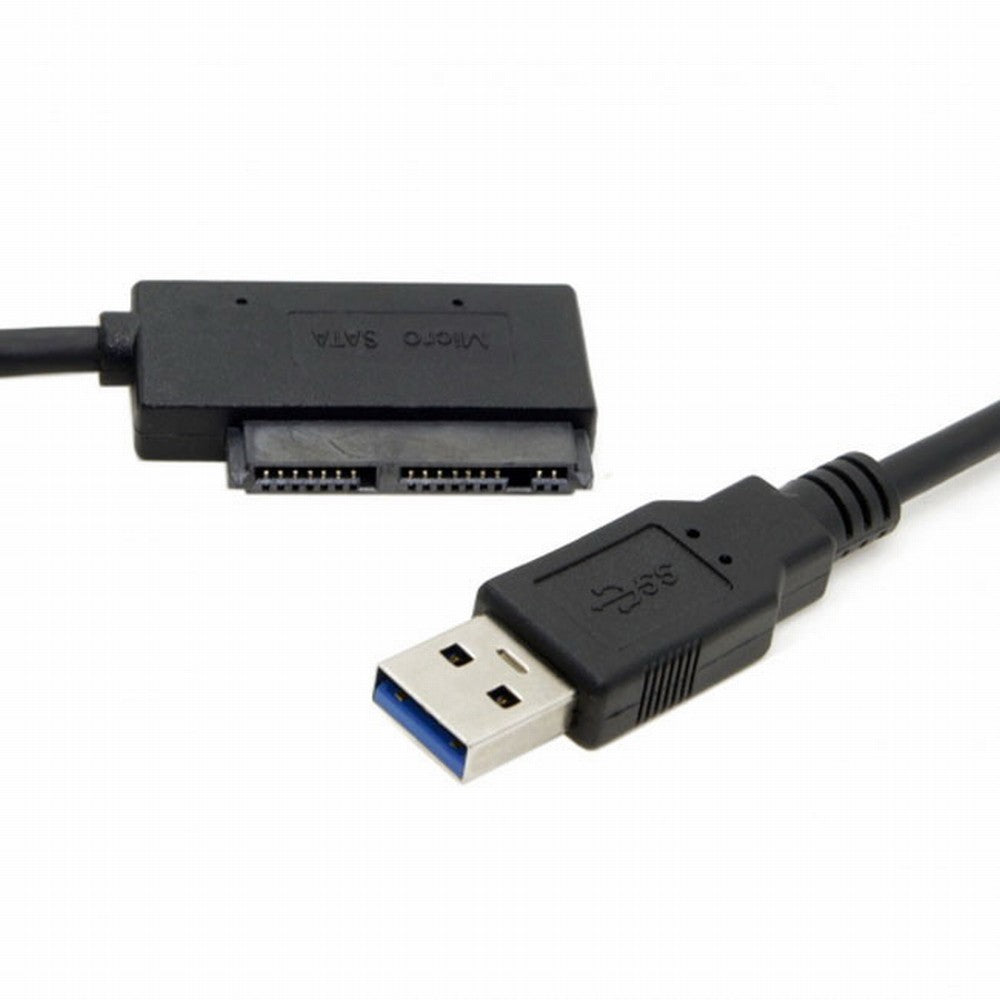 Chenyang USB 3.0 to Micro SATA 7+9 16 Pin 1.8" 90 Degree Angled Hard Disk Driver SSD Adapter Cable 10cm U3-068