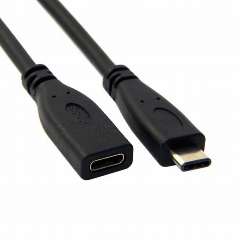 Chenyang USB-C USB 3.1 Type C Male to Female Extension Data Cable for Macbook Tablet Mobile Phone 60cm UC-218-BK-0.6M