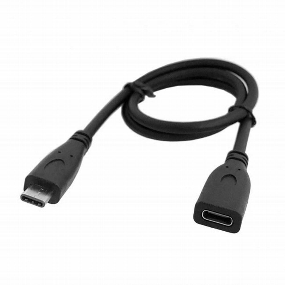 Chenyang USB-C USB 3.1 Type C Male to Female Extension Data Cable for Macbook Tablet Mobile Phone 60cm UC-218-BK-0.6M