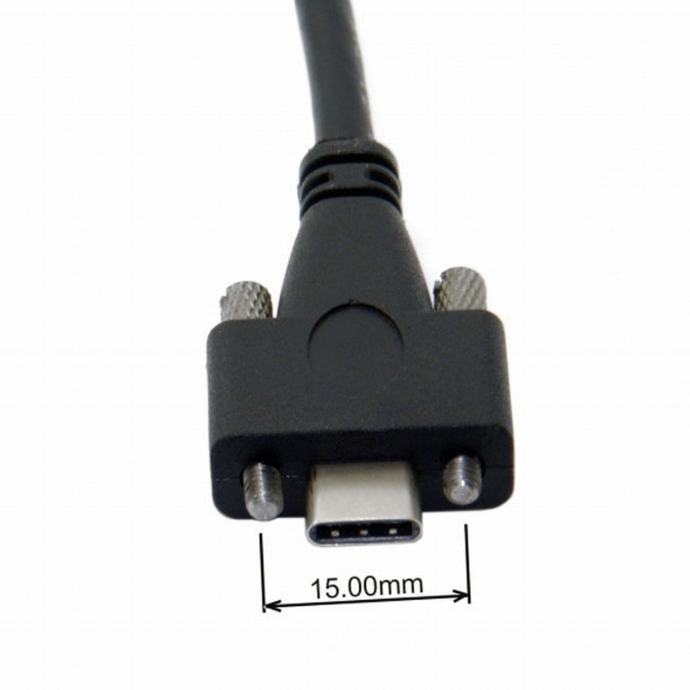 Chenyang USB 3.1 Type-C Dual Screw Locking to Standard USB3.0 Data Cable 1.2m 2m 3m Panel Mount Type CC-UC-048