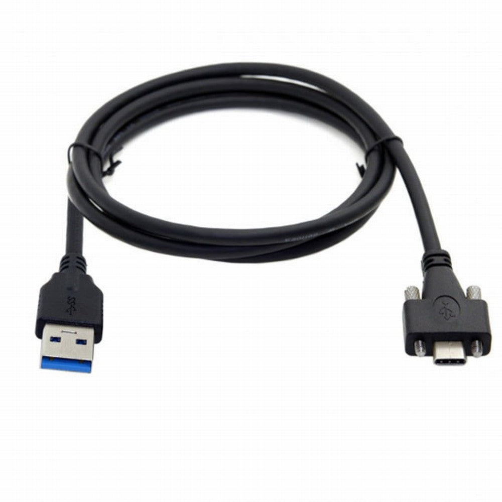 Chenyang USB 3.1 Type-C Dual Screw Locking to Standard USB3.0 Data Cable 1.2m 2m 3m Panel Mount Type CC-UC-048