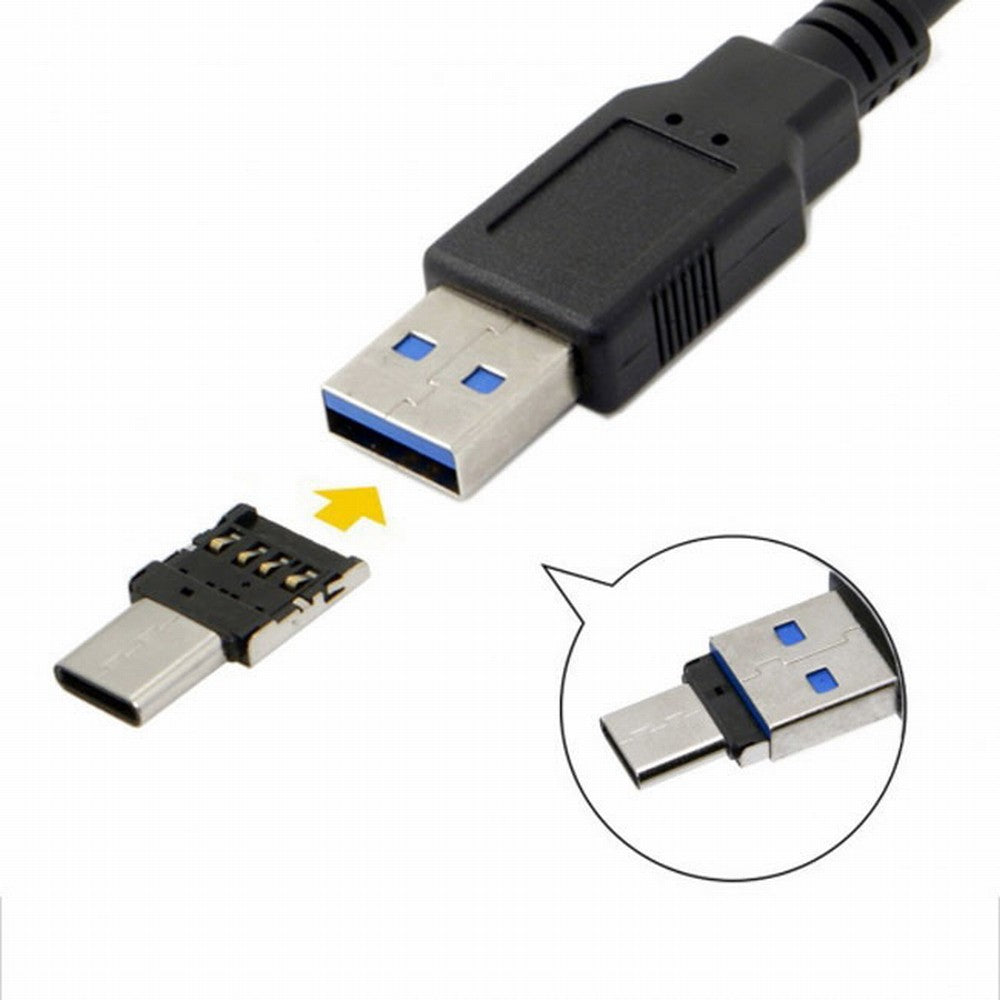 Chenyang 5pcs Ultra Mini Type-C USB-C to USB 2.0 OTG Adapter for Cell Phone Tablet USB Cable Flash Disk UC-053-5PCS