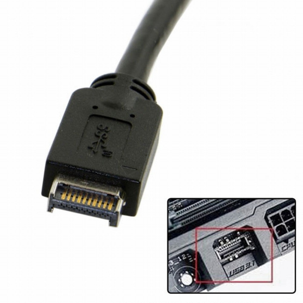 Chenyang USB 3.1 Front Panel Header to USB 3.0 20Pin Header Extension Cable 20cm for ASUS Motherboard UC-052