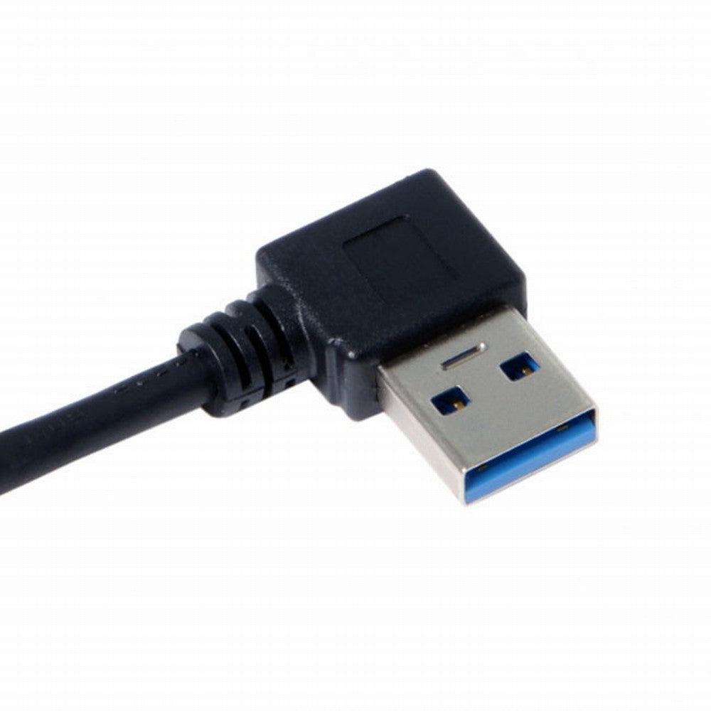 Chenyang USB 3.0 Type-A 90 Degree Right Angled to Right Angled Data Cable for Hard Disk Computer U3-031-RI