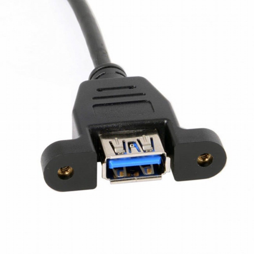 Chenyang USB 3.1 Front Panel Header to USB 3.0 Type-A Female Extension Cable 50cm Panel Mount Type UC-060