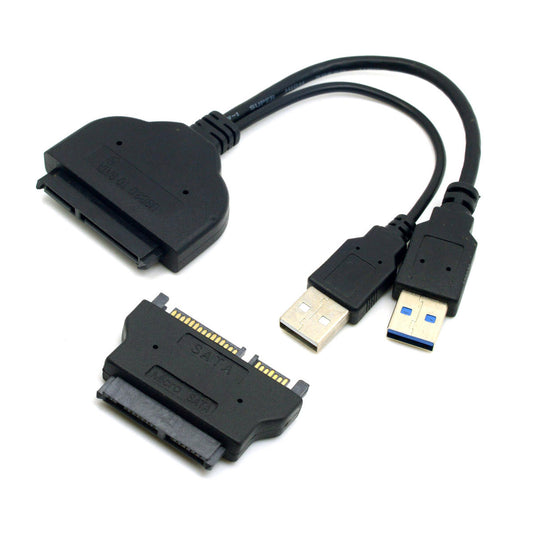 Chenyang 1set USB 3.0 to SATA 22Pin SATA to 16Pin Micro SATA Adapter for 1.8" 2.5" Hard Disk Driver With Extral USB Power Cable U3-067+SA-006