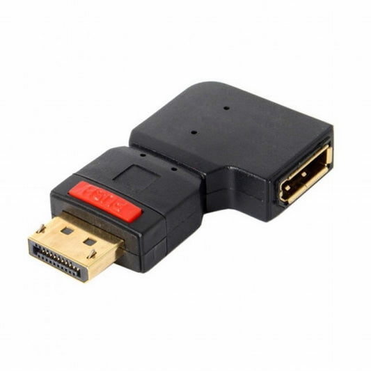 Chenyang Left Angled 90 Degree DisplayPort Male to Female Extension Adapter Standard DP 4K DP-016-LE