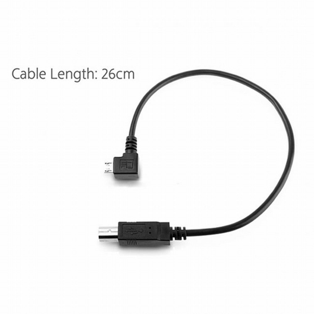 Chenyang 30cm Right Angled 90 Degree Micro USB OTG to Standard B Type Printer Scanner Hard Disk Cable U2-103-RI