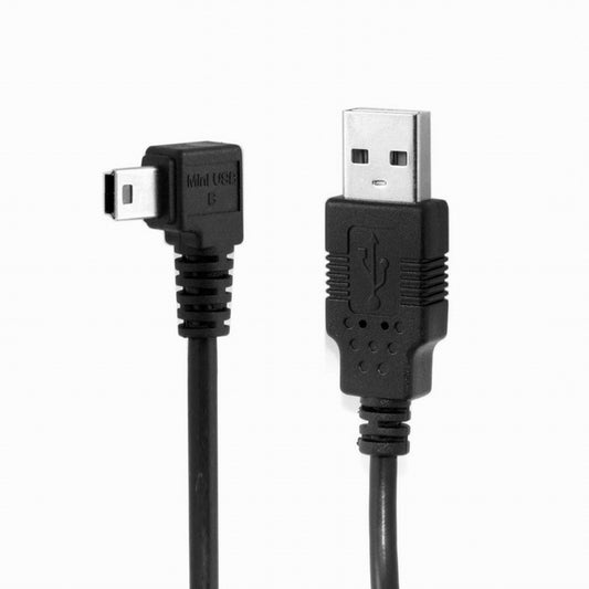 Chenyang 5pin Mini USB type Male Left Angled 90 degree to USB 2.0 male data charge cable 50cm CC-U2-057