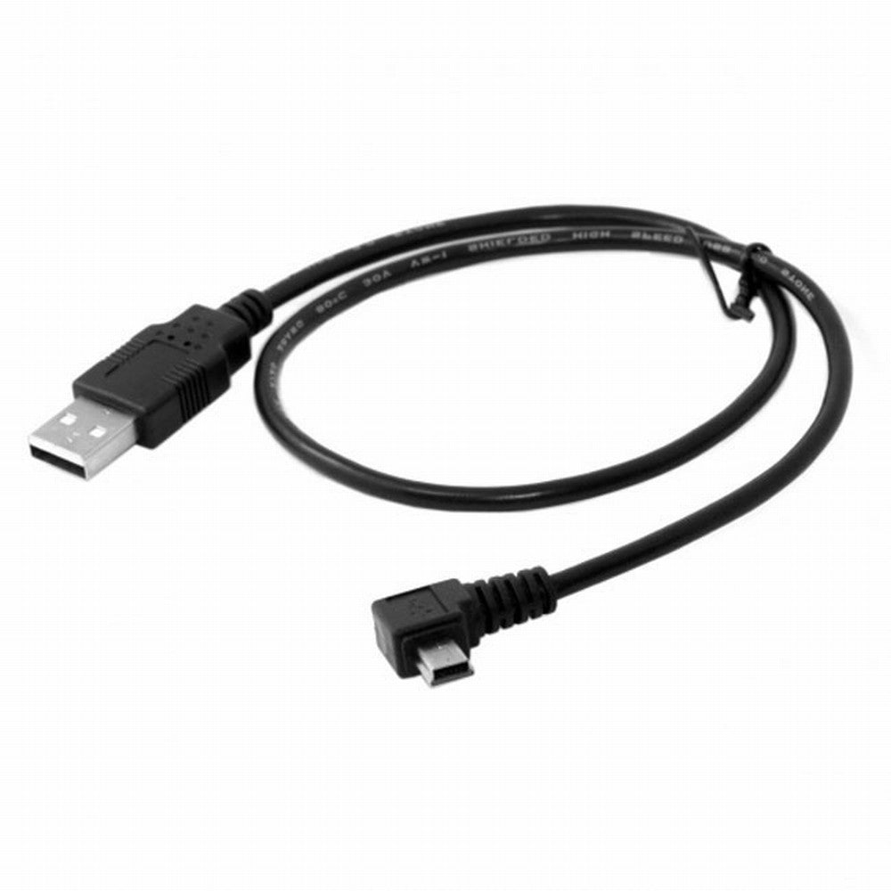 Chenyang 5pin Mini USB type Male Left Angled 90 degree to USB 2.0 male data charge cable 50cm CC-U2-057