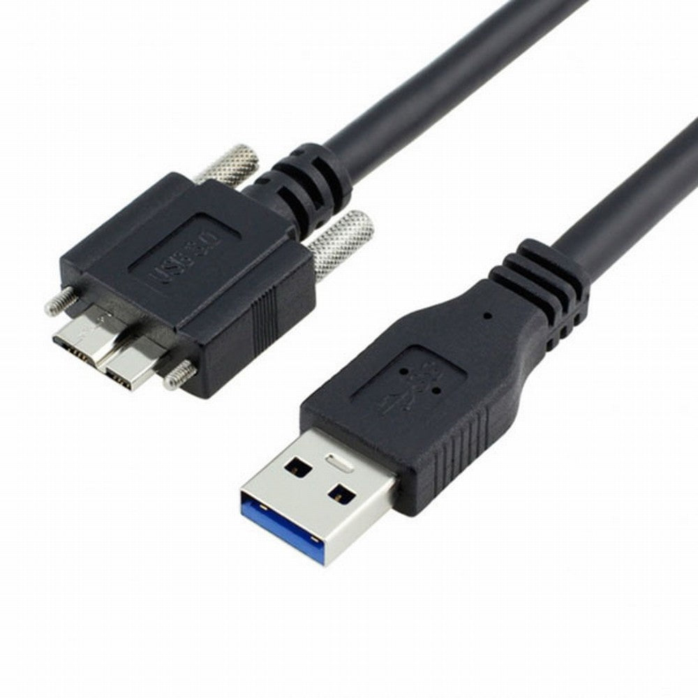 Chenyang USB 3.0 A type Cable Male to Micro USB 3.0 B Male with Mount Panel Screws for Hard Disk Mobile Phone CC-U3-106