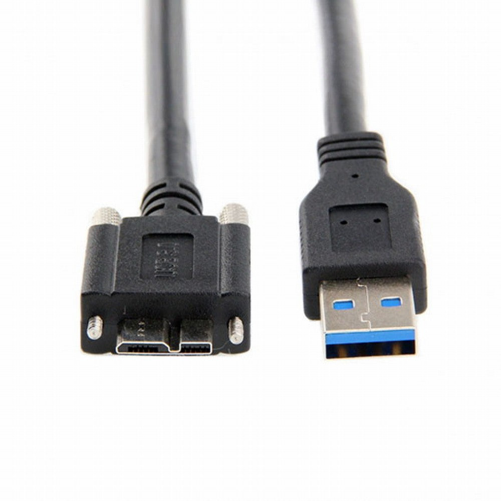 Chenyang USB 3.0 A type Cable Male to Micro USB 3.0 B Male with Mount Panel Screws for Hard Disk Mobile Phone CC-U3-106