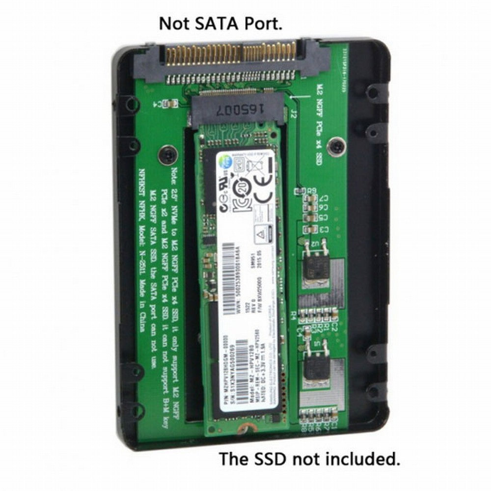 Chenyang SFF-8639 NVME U.2 to NGFF M.2 M-key PCIe SSD Case Enclosure for Mainboard Replace SSD 750 p3600 p3700 SA-077