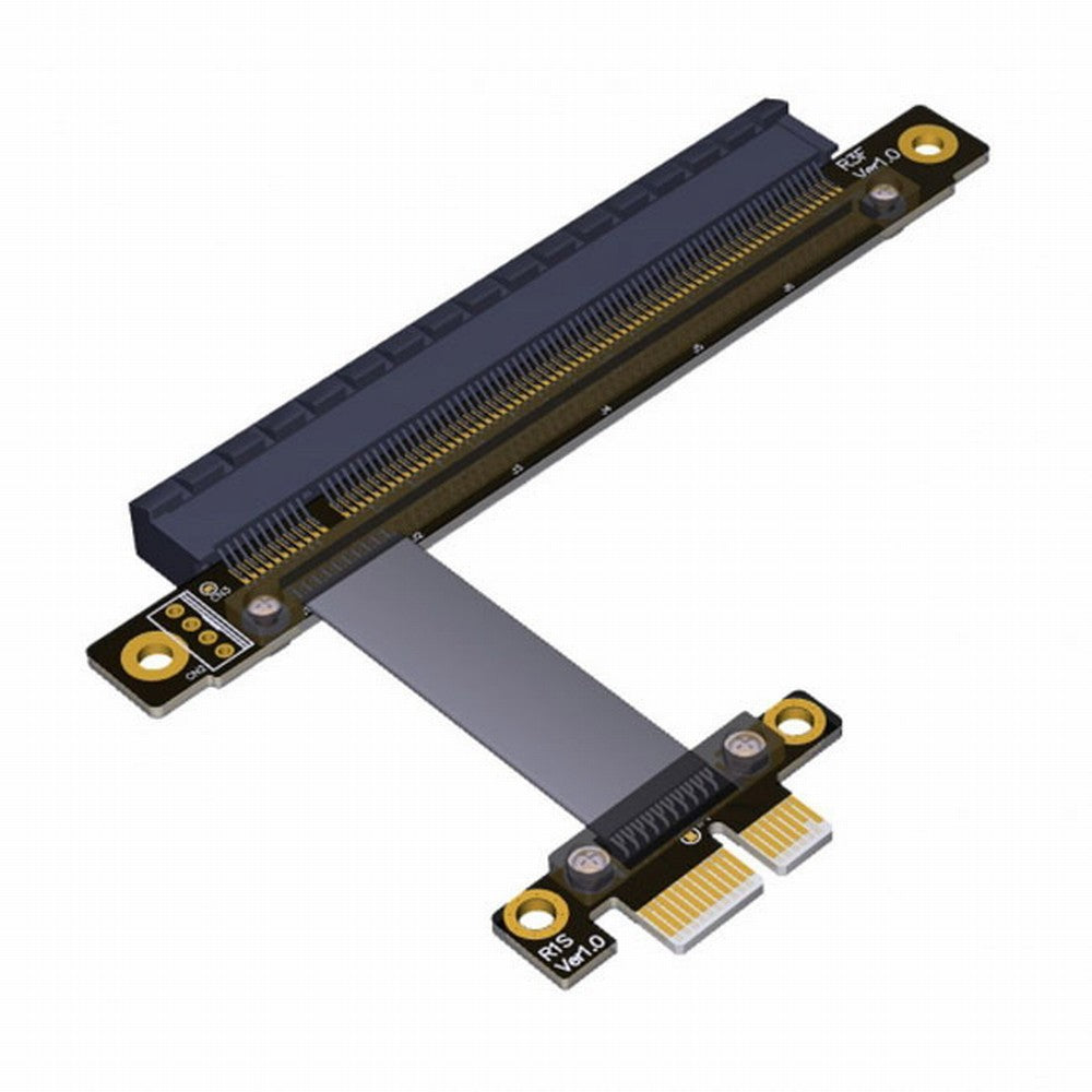 Chenyang PCI-E Gen3.0 1x To 16x Riser Cable 30cm PCI-Express PCI-E X16 Extender Right Angled Elbow Design EP-034