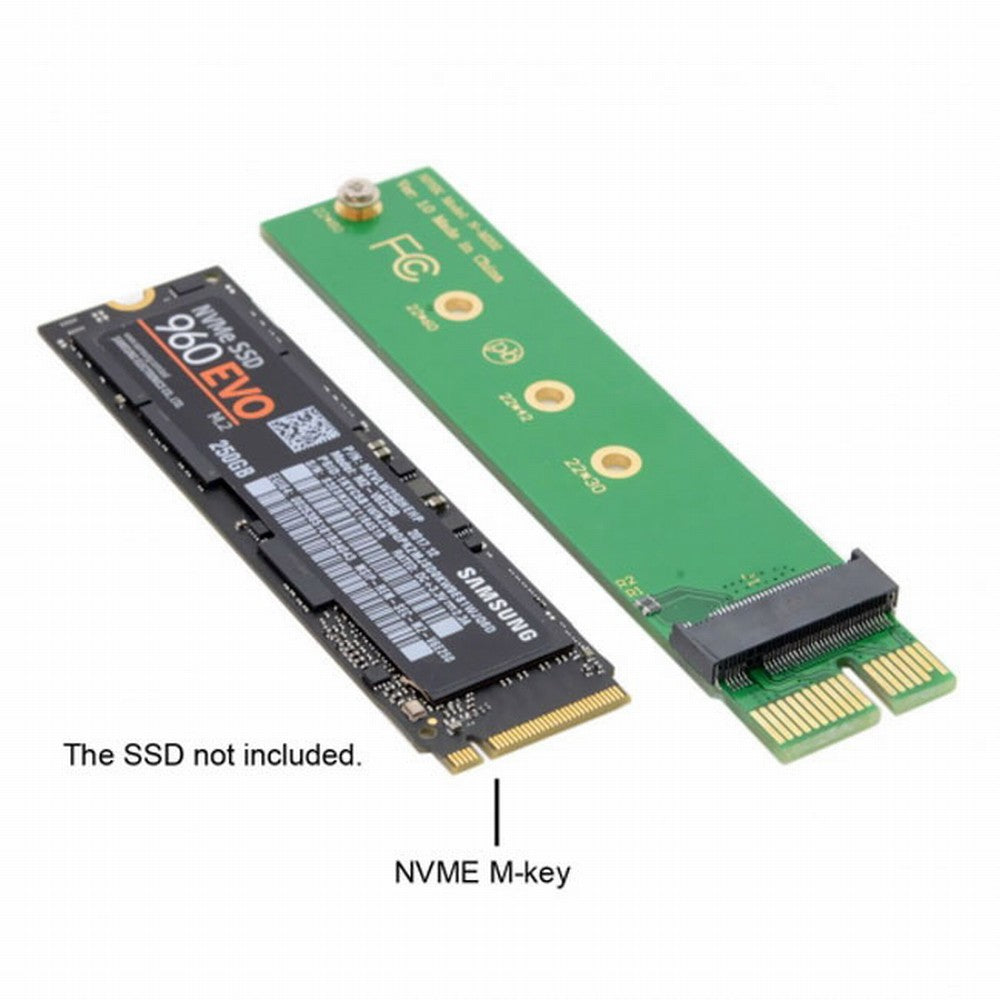 Chenyang NGFF M-key NVME AHCI SSD to PCI-E 3.0 1x x1 Vertical Adapter for XP941 SM951 PM951 960 EVO SSD SA-002