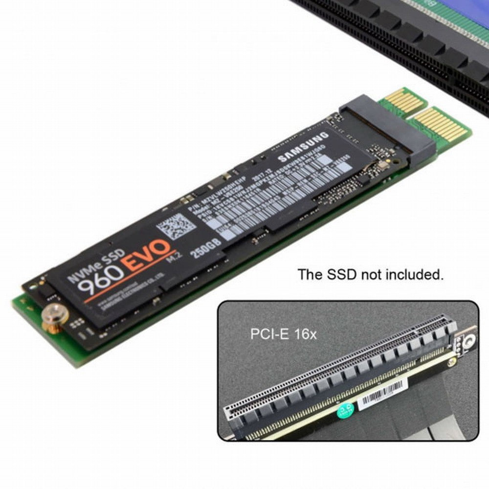 Chenyang NGFF M-key NVME AHCI SSD to PCI-E 3.0 1x x1 Vertical Adapter for XP941 SM951 PM951 960 EVO SSD SA-002