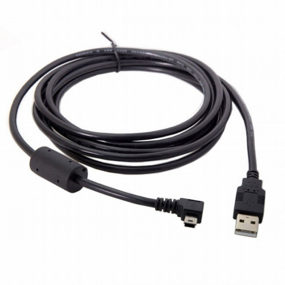 Chenyang Mini USB B Type 5pin Male Right Angled 90 Degree to USB 2.0 Male Data Cable with Ferrite U2-057-RI-3.0M/U2-057-RI-5.0M