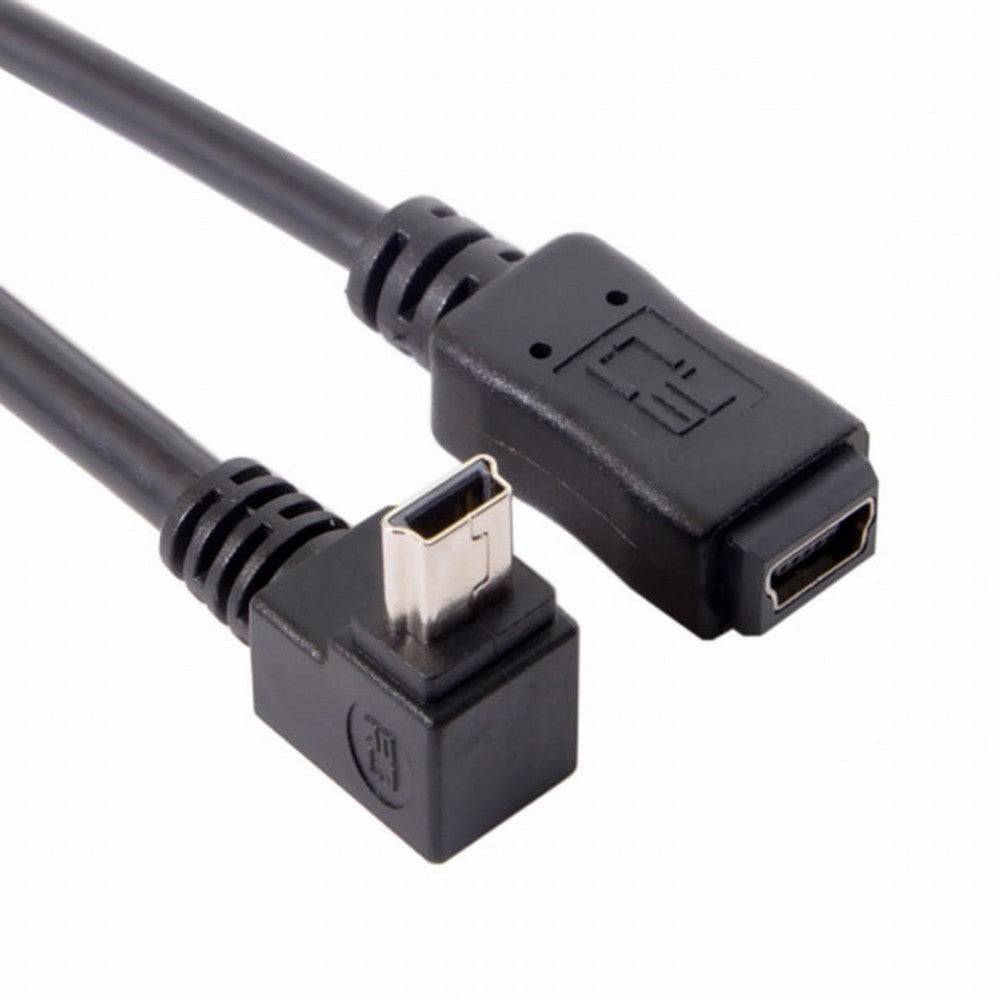 Chenyang GPS Mini USB 5P 90D Up Angled Male to Mini USB 5Pin Female Extension Cable 0.2m U2-049-UP