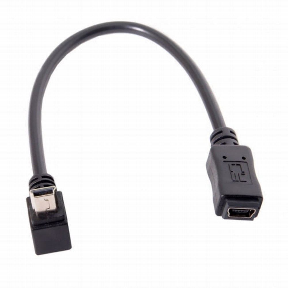 Chenyang GPS Mini USB 5P 90D Up Angled Male to Mini USB 5Pin Female Extension Cable 0.2m U2-049-UP