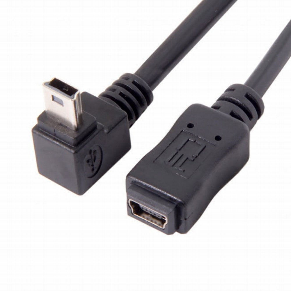 Chenyang GPS Mini USB 5P 90D Down Direction Angled Male to 5p Female Extension Cable 0.2M U2-049-DN