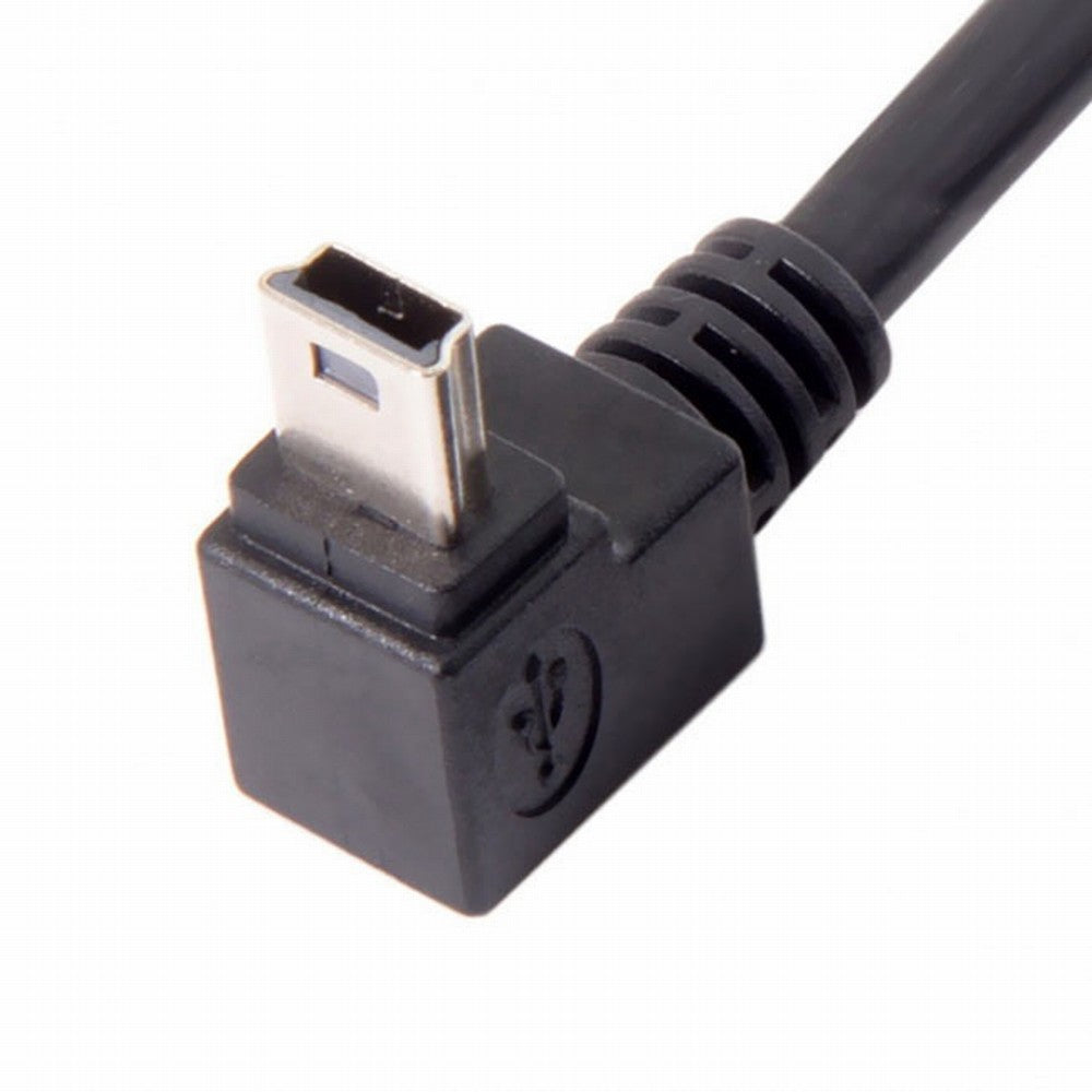 Chenyang GPS Mini USB 5P 90D Down Direction Angled Male to 5p Female Extension Cable 0.2M U2-049-DN