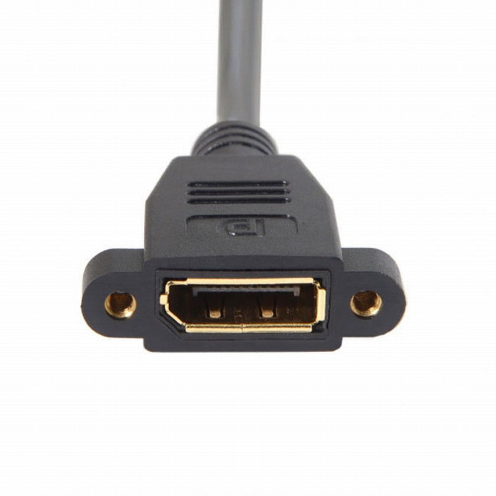 Chenyang DisplayPort Display Port Male to Female 90 Degree Left Down Angled Extension Cable DP-015-LE