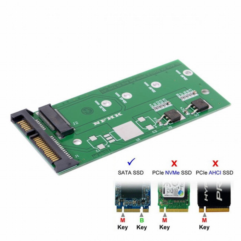 Chenyang USB 3.0 to SATA 2.5" Hard Disk to M.2 NGFF B/M-Key 2 Lane SSD for E431 E531 X240 Y410P Y510 U3-067+SA-123