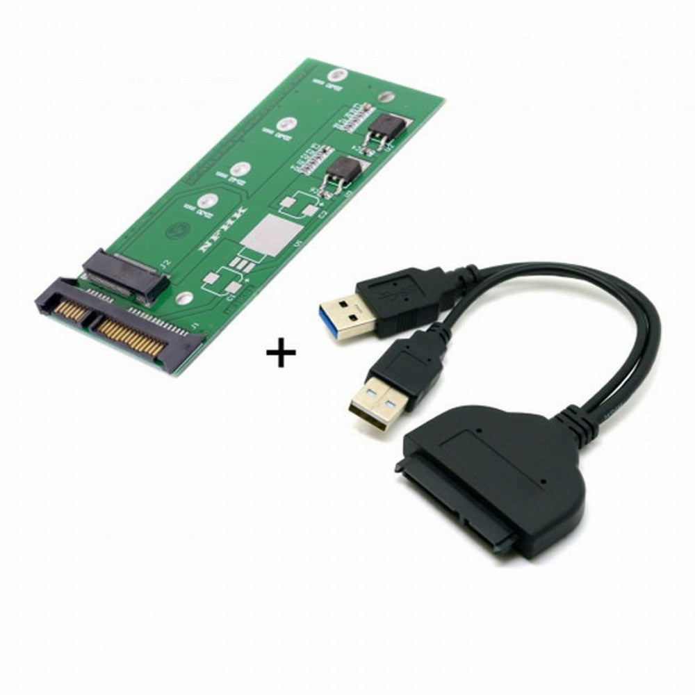 Chenyang USB 3.0 to SATA 2.5" Hard Disk to M.2 NGFF B/M-Key 2 Lane SSD for E431 E531 X240 Y410P Y510 U3-067+SA-123