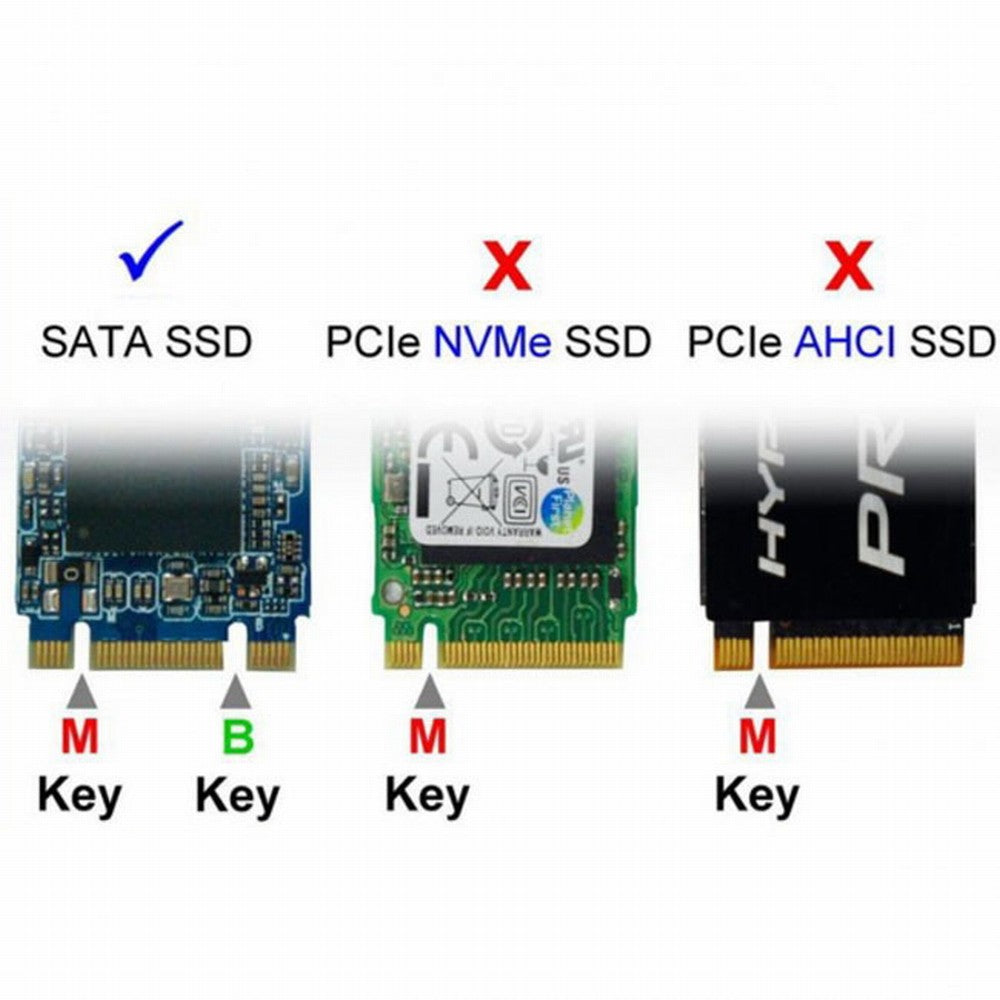 Chenyang M.2 NGFF B/M-key 2 Lane SSD to 7mm 2.5" SATA 22pin hard disk case PCBA for E431 E531 X240S Y410P Y510P SA-123