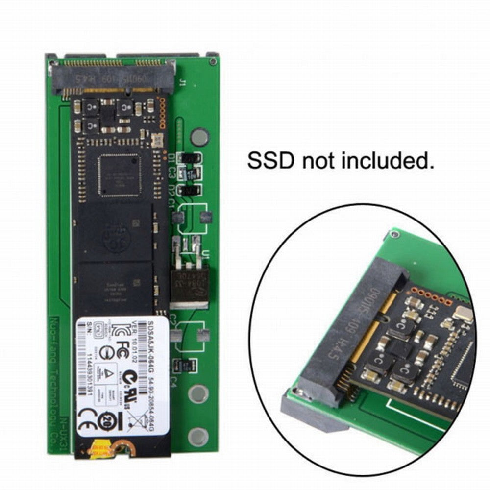 Chenyang SATA 22P 7+15 to MSATA Mini PCI-E PCBA Assembly only for UX31 UX21 XM11 SSD Solid State Disk SA-084