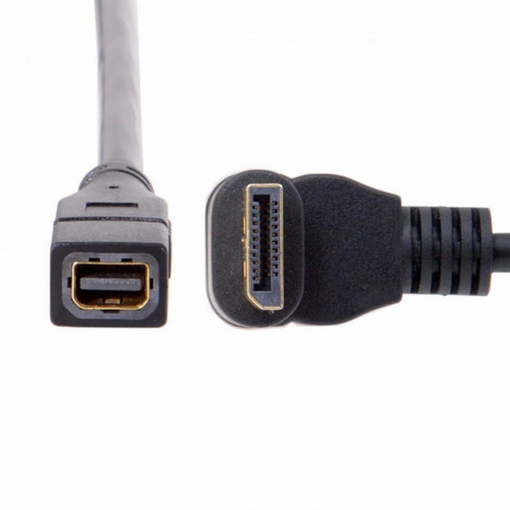 Chenyang Up Angled DP DisplayPort 90 Degree to Mini DP DisplayPort Female Cable for Displays Monitors DP-048-UP