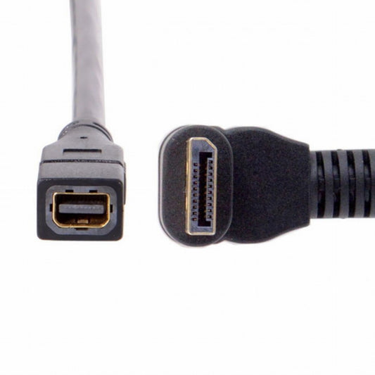 Chenyang Down Angled DP DisplayPort 90 Degree to Mini DP DisplayPort Female Cable for Displays Monitors DP-048-DN